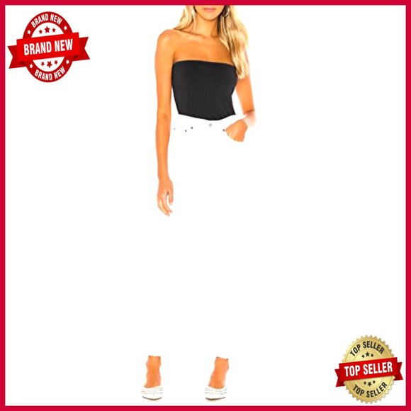 Strapless Tube Top 3 Pack Long Length Cotton Stretch Slim Fit - Picture 4 of 7